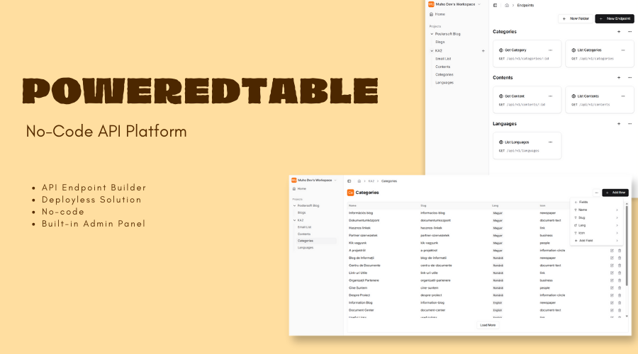 PoweredTable