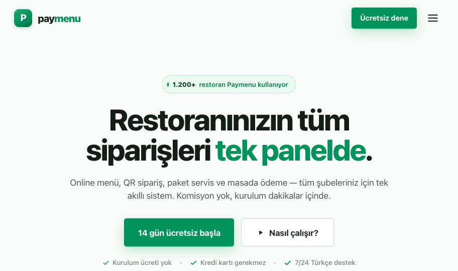 Paymenu marketing site
